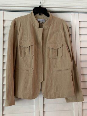 Emanuel Ungaro Beige Utility Blazer Jacket